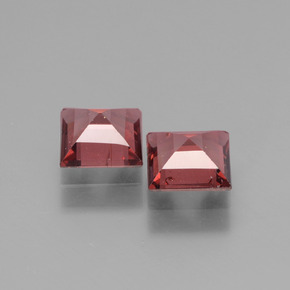 1,44 ct natürliche roter Rhodolith-Edelsteine, Quadrat, VS