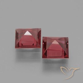 1.57 ct natürliche Purpurrot Rhodolith-Granat-Edelsteine, Quadrat, VS