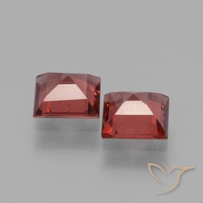 1.34 ct natürliche tiefrot Rhodolith-Granat-Edelsteine, Quadrat, VS