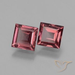 1.38 ct natürliche tiefrot Rhodolith-Granat-Edelsteine, Quadrat, VS