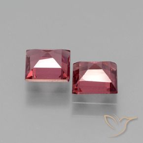 1.38 ct natürliche tiefrot Rhodolith-Granat-Edelsteine, Quadrat, VS
