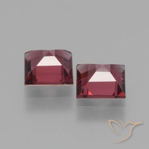 1.53 ct natürliche Scharlachrot Rhodolith-Granat-Edelsteine, Quadrat, VS