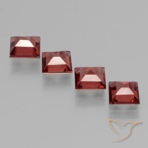 2.73 ct natürliche tiefrot Rhodolith-Granat-Edelsteine, Quadrat, VS