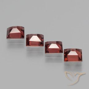 2.59 ct natürliche dunkelrot Rhodolith-Granat-Edelsteine, Quadrat, VS