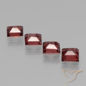 2.75 ct natürliche dunkelrot Rhodolith-Granat-Edelsteine, Quadrat, VS