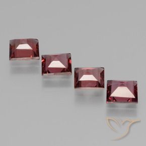 2.47 ct natürliche tiefrot Rhodolith-Granat-Edelsteine, Quadrat, VS