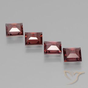 2.37 ct natürliche dunkelrot Rhodolith-Granat-Edelsteine, Quadrat, VS
