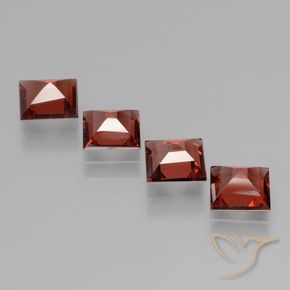 2.48 ct natürliche tiefrot Rhodolith-Granat-Edelsteine, Quadrat, VS