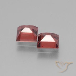 1.55 ct natürliche tiefrot Rhodolith-Granat-Edelsteine, Quadrat, VS