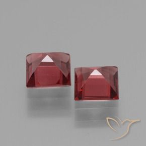 1.48 ct natürliche Scharlachrot Rhodolith-Granat-Edelsteine, Quadrat, VS