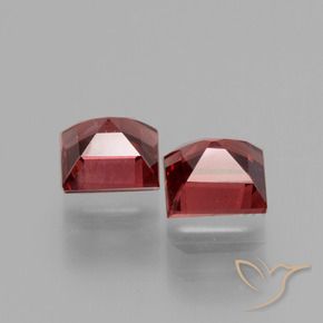 1.67 ct natürliche Mittelrot Rhodolith-Granat-Edelsteine, Quadrat, VS