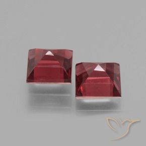1.75 ct natürliche tiefrot Rhodolith-Granat-Edelsteine, Quadrat, VS