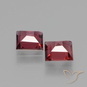 1.41 ct natürliche Merlot Rot Rhodolith-Granat-Edelsteine, Quadrat, VS