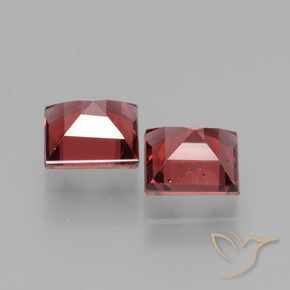 1.72 ct natürliche Scharlachrot Rhodolith-Granat-Edelsteine, Quadrat, VS