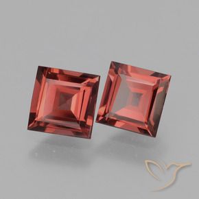 1.53 ct natürliche tiefrot Rhodolith-Granat-Edelsteine, Quadrat, VS