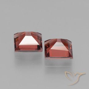 1.53 ct natürliche tiefrot Rhodolith-Granat-Edelsteine, Quadrat, VS