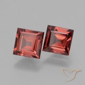 1.62 ct natürliche Mittelrot Rhodolith-Granat-Edelsteine, Quadrat, VS