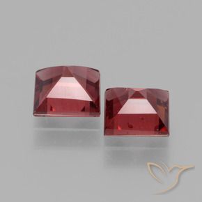 1.52 ct natürliche Scharlachrot Rhodolith-Granat-Edelsteine, Quadrat, VS