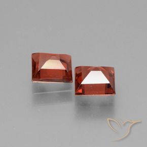 1.45 ct natürliche tiefrot Rhodolith-Granat-Edelsteine, Quadrat, VS