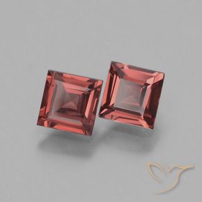 1.58 ct natürliche Hellrot Rhodolith-Granat-Edelsteine, Quadrat, VS