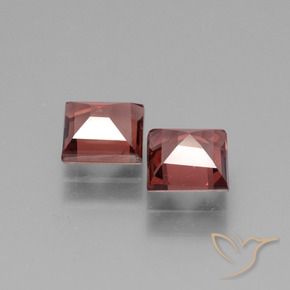1.58 ct natürliche Hellrot Rhodolith-Granat-Edelsteine, Quadrat, VS
