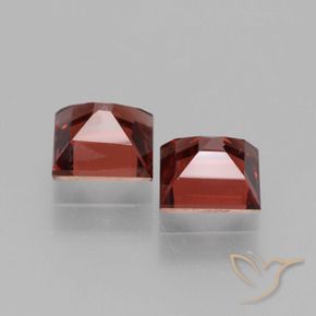 1.65 ct natürliche dunkelrot Rhodolith-Granat-Edelsteine, Quadrat, VS