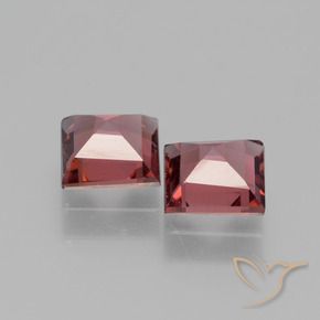 1.40 ct natürliche tiefrot Rhodolith-Granat-Edelsteine, Quadrat, VS