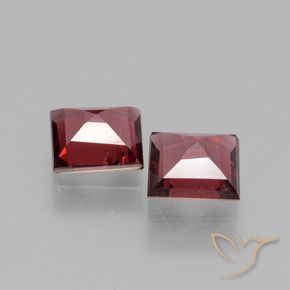 1.37 ct natürliche Mittelrot Rhodolith-Granat-Edelsteine, Quadrat, VS