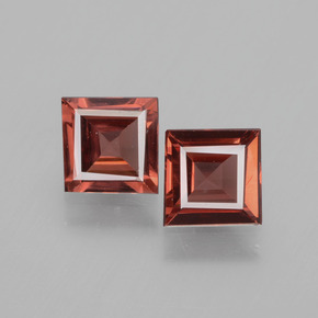 1,23 ct natürliche rosafarbener Rhodolith-Edelsteine, Quadrat, VS