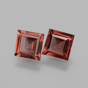 1,23 ct natürliche rosafarbener Rhodolith-Edelsteine, Quadrat, VS