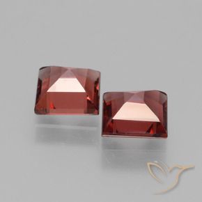 1.47 ct natürliche tiefrot Rhodolith-Granat-Edelsteine, Quadrat, VS