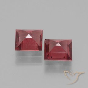 1.49 ct natürliche Rosaig-rot Rhodolith-Granat-Edelsteine, Quadrat, VS