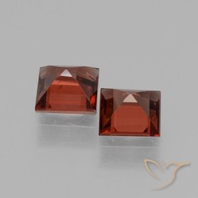 1.48 ct natürliche Mittelrot Rhodolith-Granat-Edelsteine, Quadrat, VVS-VS