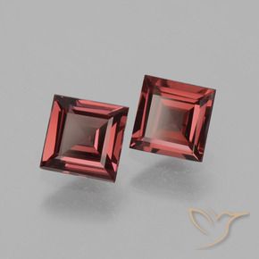 1.45 ct natürliche tiefrot Rhodolith-Granat-Edelsteine, Quadrat, VVS-VS