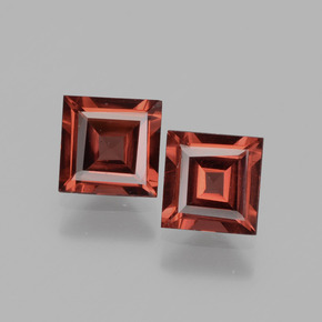 1,26 ct natürliche rosafarbener Rhodolith-Edelsteine, Quadrat, VS