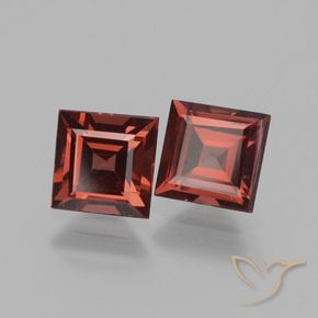 1.72 ct natürliche Scharlachrot Rhodolith-Granat-Edelsteine, Quadrat, VS