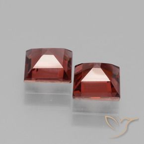 1.62 ct natürliche tiefrot Rhodolith-Granat-Edelsteine, Quadrat, VS