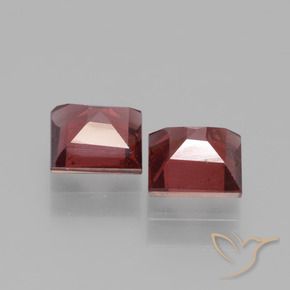 1.53 ct natürliche tiefrot Rhodolith-Granat-Edelsteine, Quadrat, VS