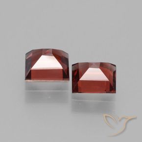 1.42 ct natürliche tiefrot Rhodolith-Granat-Edelsteine, Quadrat, VS