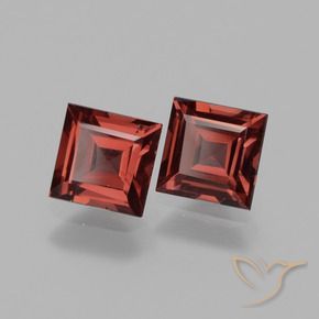 1.50 ct natürliche tiefrot Rhodolith-Granat-Edelsteine, Quadrat, VS