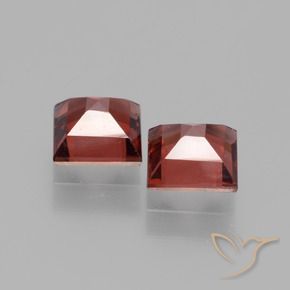 1.50 ct natürliche tiefrot Rhodolith-Granat-Edelsteine, Quadrat, VS
