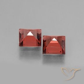 1.55 ct natürliche Mittelrot Rhodolith-Granat-Edelsteine, Quadrat, VS