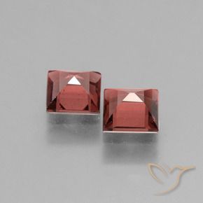1.49 ct natürliche Scharlachroter Ton Rhodolith-Granat-Edelsteine, Quadrat, VS