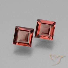 1.45 ct natürliche tiefrot Rhodolith-Granat-Edelsteine, Quadrat, VS