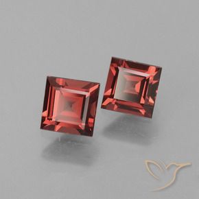 1.49 ct natürliche tiefrot Rhodolith-Granat-Edelsteine, Quadrat, VS