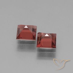 1.49 ct natürliche tiefrot Rhodolith-Granat-Edelsteine, Quadrat, VS