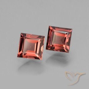 1.52 ct natürliche Scharlachrot Rhodolith-Granat-Edelsteine, Quadrat, VS