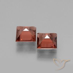1.52 ct natürliche Scharlachrot Rhodolith-Granat-Edelsteine, Quadrat, VS
