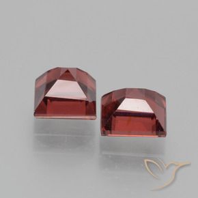 1.61 ct natürliche tiefrot Rhodolith-Granat-Edelsteine, Quadrat, VS
