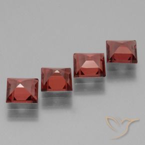 2.71 ct natürliche Scharlachrot Rhodolith-Granat-Edelsteine, Quadrat, VS